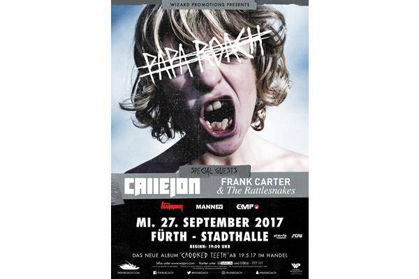 Bild: Papa Roach rocken die Fürther Stadthalle